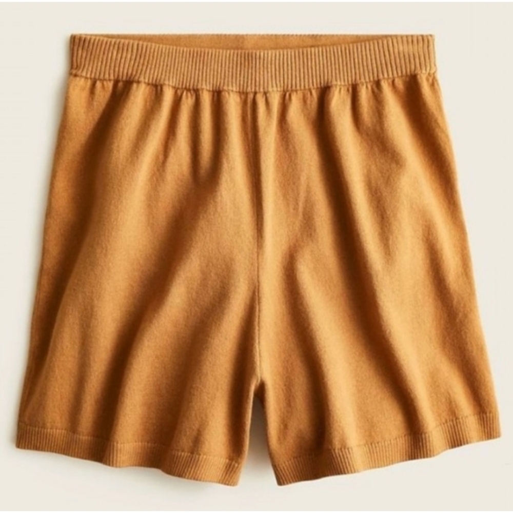 11 J.Crew High-waisted cotton-cashmere sweater short
